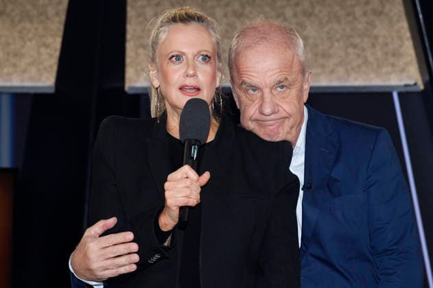 Barbara Schöneberger und Hubertus Meyer-Burckhardt bei der Aufzeichnung der NDR Talk Show im NDR Fernsehstudio Lokstedt. Hamburg, 20.02.2026