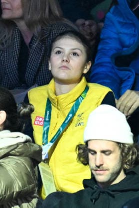 Winter Olympics - Swedish Royal Family At Ice Hockey Match Canada v Finland Princess Estelle of Sweden in the stands during the men s ice hockey semifinal between Canada and Finland during the 2026 Winter Olympics, in Milan, Italy on February 20, 2026. Photo by JMP ABACAPRESS.COM Milan Italy  Copyright: xJMP ABACAx