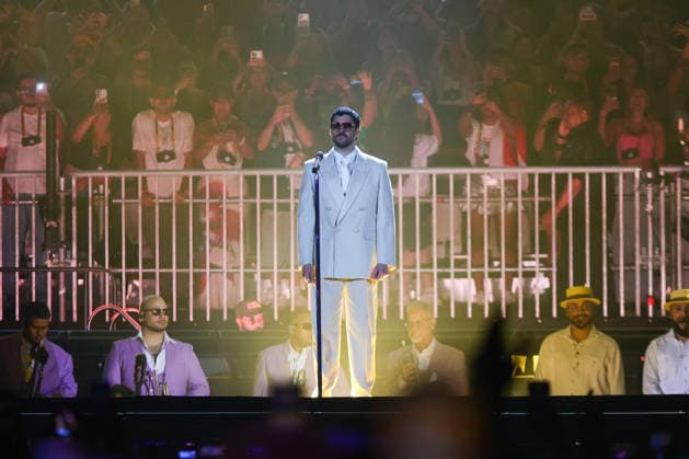 SaO PAULO, SP - 20.02.2026: SHOW BAD BUNNY EM SaO PAULO - Puerto Rican singer Bad Bunny makes his first appearance in Brazil this Friday (20) in Sao Paulo at Allianz Parque with the show of his world tour & 39;DeBÃ TiRAR MaS FOToS& 39;. x2891574x  YurixMurakami