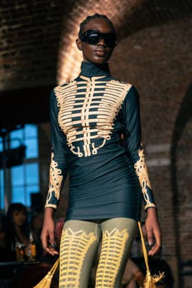 LFW - Sinead Gorey Runway A model walks the runway during the Sinead Gorey fashion show at Tate Britain during London Fashion Week held in London, United Kingdom on February 20, 2026. Photo by LounisPhotography ABACAPRESS.COM London United Kingdom  Copyright: xLounisPhotography ABACAx
