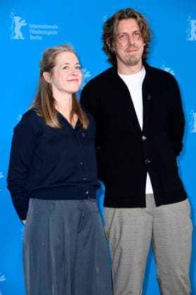 Katie McNeill und Leopold Hughes beim Photocall zum Kinofilm The Only Living Pickpocket in New York auf der Berlinale 2026 76. Internationale Filmfestspiele Berlin im Hotel Grand Hyatt. Berlin, 20.02.2026