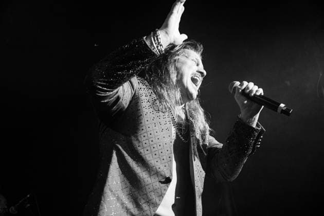 Professional Wrestler and Singer Chris Jericho of Fozzy performs onstage during a concert at Camden™s Electric Ballroom on February 20th, 2026 in London. Copyright: xx Fozzy_-9