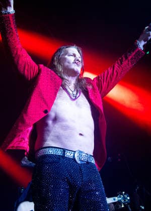 Professional Wrestler and Singer Chris Jericho of Fozzy performs onstage during a concert at Camden™s Electric Ballroom on February 20th, 2026 in London. Copyright: xx Fozzy_-18