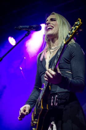 Marisa And The Moths at Electric Ballroom 20 02 2026 Marisa And The Moths perform at Electric Ballroom in London on 20th February 2026, supporting Fozzy. Marisa Rodriguez - Vocals, Guitar Liam James Barnes - Bass, BVs. Alex Ribchester - Drums. Alez D Elia - Lead Guitar., Credit:Zoran Veselinovic Avalon UK, London, Electric Ballroom  Copyright: xZoranxVeselinovicx xAvalonx 1076934584