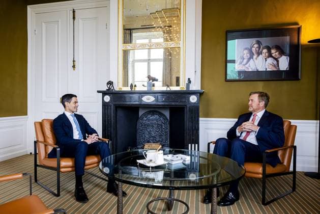 Den Haag, The Netherlands, 2026-02-21 12:16:58 THE HAGUE, 21-02-2026, Huis ten Bosch Palace King receives formateur Rob Jetten at Huis ten Bosch Palace PHOTO: NLBeeld POOL Patrick van Katwijk Credit: NL Beeld Patrick van Emst  Copyright: xx x