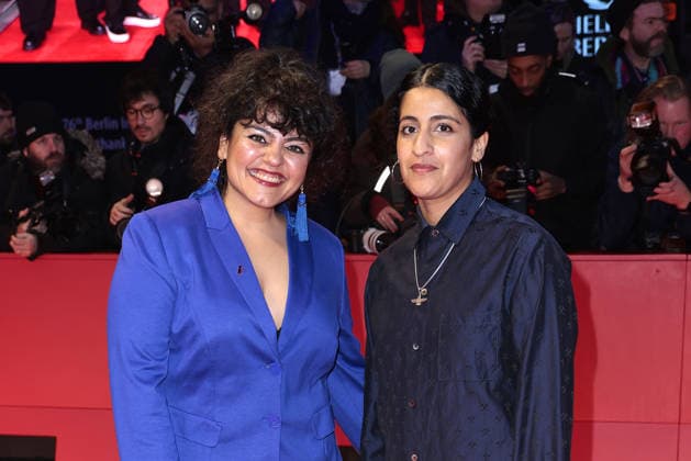 Sara Fazilat and Banafshe Hourmazdi attend the Award Ceremony Red Carpet of the 76th Berlinale International Film Festival Berlin at Berlinale Palast on February 21, 2026 in Berlin, Germany Award Ceremony Red Carpet of the 76th Berlinale International Film Festival Berlin in Berlin, Germany