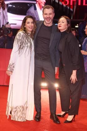 Berlinale Abschluss Gala Sofia Alaoui, FrŽdŽric Hambalek , Dorota Lech Roter Teppich zur Abschlussgala der 76. Berlinale im Berlinale Palast, Berlin, Datum: 21.02.2026 Copyright: xEventpress Kratschx