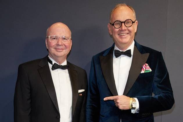 Ball der Wirtschaft 2026 ** NUR FÜR REDAKTIONELLE ZWECKE ** EDITORIAL USE ONLY **<p>Oliver Voigt (l, VBKI-Präsident) und Harald Christ kommen zum Ball der Wirtschaft 2026 ins Hotel InterContinental. Bereits zum 74. Mal rollt der Verein Berliner Kaufleute und Industrieller (VBKI) den roten Teppich aus. Deutschland Berlin Berlin Copyright: JörgxCarstensen