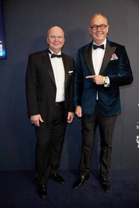 Ball der Wirtschaft 2026 ** NUR FÜR REDAKTIONELLE ZWECKE ** EDITORIAL USE ONLY **<p>Oliver Voigt (l, VBKI-Präsident) und Harald Christ kommen zum Ball der Wirtschaft 2026 ins Hotel InterContinental. Bereits zum 74. Mal rollt der Verein Berliner Kaufleute und Industrieller (VBKI) den roten Teppich aus. Deutschland Berlin Berlin Copyright: JörgxCarstensen