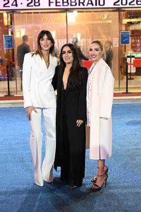 Sanremo: 76th Italian Song Festival. Primafestival. Pictured: Ema Stokholma, Manola Moslehi, Carolina Rey  Copyright: xMaurizioxD Avanzox xipa-agency.netx xMaurizioxDxAvanzox IPA_Agency_IPA71837295