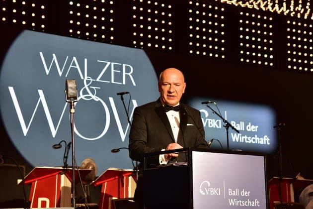74. Ball des VBKI Berlin 2026 Markus Voigt, VBKI Präsident verabschiedet sich von seinem Posten bei den Gästen... beim 74. Ball rollt der Verein Berliner Kaufleute und Industrieller (VBKI) im Hotel Intercontionental in Berlin am 21.02.2026