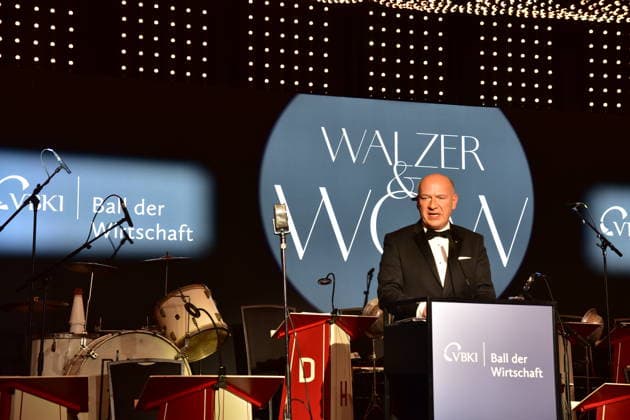 74. Ball des VBKI Berlin 2026 Markus Voigt, VBKI Präsident verabschiedet sich von seinem Posten bei den Gästen... beim 74. Ball rollt der Verein Berliner Kaufleute und Industrieller (VBKI) im Hotel Intercontionental in Berlin am 21.02.2026