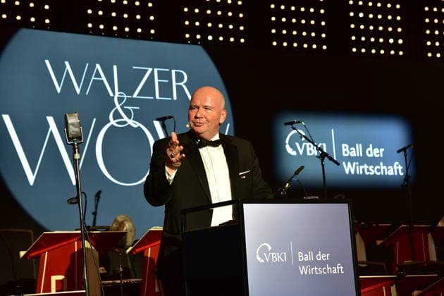 74. Ball des VBKI Berlin 2026 Markus Voigt, VBKI Präsident verabschiedet sich von seinem Posten bei den Gästen... beim 74. Ball rollt der Verein Berliner Kaufleute und Industrieller (VBKI) im Hotel Intercontionental in Berlin am 21.02.2026
