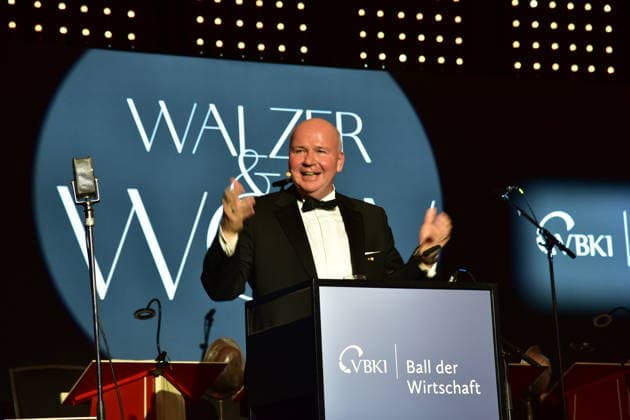 74. Ball des VBKI Berlin 2026 Markus Voigt, VBKI Präsident verabschiedet sich von seinem Posten bei den Gästen... beim 74. Ball rollt der Verein Berliner Kaufleute und Industrieller (VBKI) im Hotel Intercontionental in Berlin am 21.02.2026