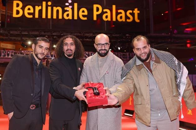 Berlinale Preisträger 2026 Sofiane Zermani, Abdallah Alkhatib, Taqiyeddine Issaad and Salah Issaad Preisträger der 76. Berlinale im Berlinale Palast, Berlin, Datum: 21.02.2026 Copyright: xEventpress Kratschx