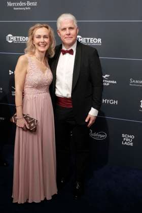 21.02.2026, Manja Schreiner und Ehemann Marc Schreiner, beim 74. VBKI-Ball in Berlin, Hotel Intercontinental, Ball der Wirtschaft,