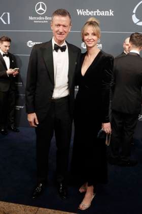 21.02.2026, Thomas Herrich, Ehefrau Juliane Ike-Herrich beim 74. VBKI-Ball in Berlin, Hotel Intercontinental, Ball der Wirtschaft,