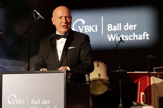 21.02.2026, Kai Wegner, Regierender Buergermeister, beim 74. VBKI-Ball in Berlin, Hotel Intercontinental, Ball der Wirtschaft,