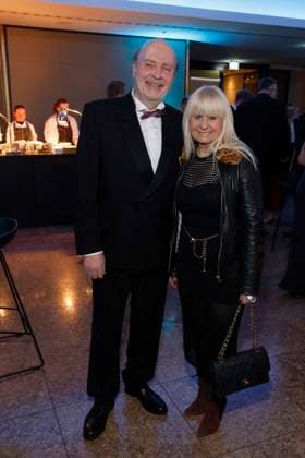 21.02.2026, Innensenatorin Iris Spranger, Partner Joerg Stroedter, beim 74. VBKI-Ball in Berlin, Hotel Intercontinental, Ball der Wirtschaft,