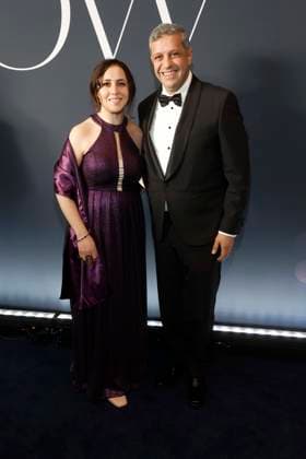 21.02.2026, Raed Saleh Ehefrau Lina, beim 74. VBKI-Ball in Berlin, Hotel Intercontinental, Ball der Wirtschaft,