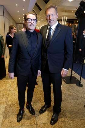 21.02.2026, Ralf Moeller, Bruno Eyron, beim 74. VBKI-Ball in Berlin, Hotel Intercontinental, Ball der Wirtschaft,