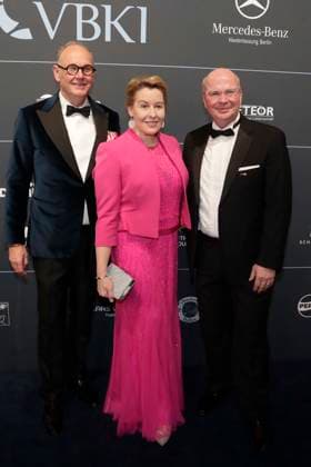 21.02.2026, Harald Christ, Franziska Giffey, Markus Voigt, beim 74. VBKI-Ball in Berlin, Hotel Intercontinental, Ball der Wirtschaft,
