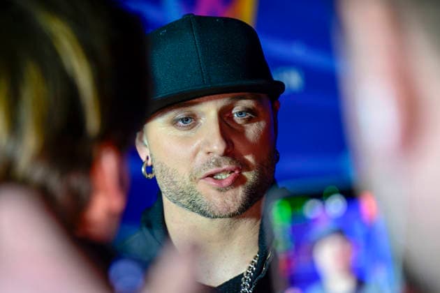 MALMÖ, SWEDEN 20260221 Chris Adam, singer of Smash Into Pieces, at the afterparty after round 4 of Melodifestivalen 2026 in Malmö Arena on Saturday MALMÖ SWEDEN x50090x  Copyright: xJohanxNilsson TTx MELODIFESTIVALEN 2026 MALMÖ g2RPwD5_CxU