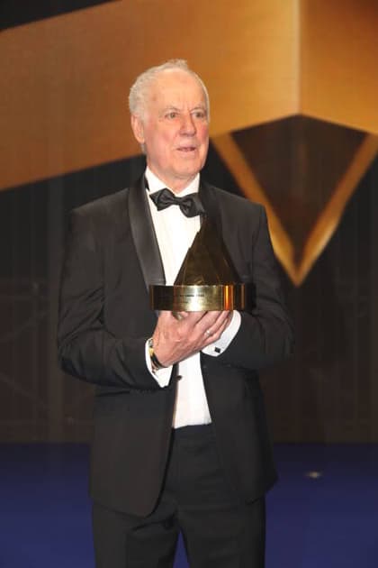 Fritz Fischer erhält die Goldene Sportpyramide während des 55. Ball des Sports 2026 in der Festhalle Frankfurt. Frankfurt am Main, 21.02.2026 Copyright: xAgenturxWehnertx xM.xGränzdörferx