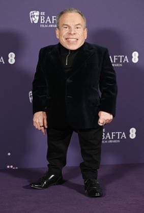 British actor Warwich Davis attends the BAFTA Film Awards Nominees Party at the National Gallery in London, England on Saturday, February 21, 2026.  LON20260221141 RUNExHELLESTAD