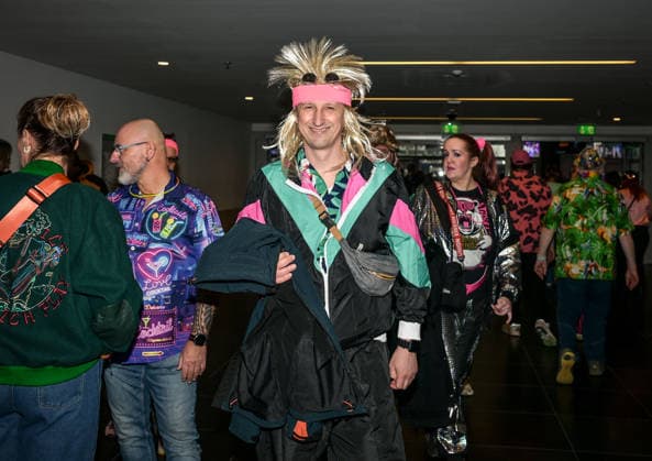 21.02.2026, xlakx, Entertainment, 90s Super Show v.l. Kinder der 90s Super Show in der Uber Arena Berlin. Berlin