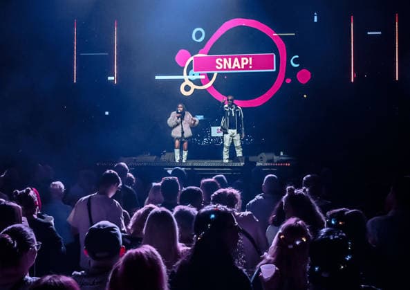 21.02.2026, xlakx, Entertainment, 90s Super Show v.l. Snap! - 90s Super Show in der Uber Arena Berlin. Berlin