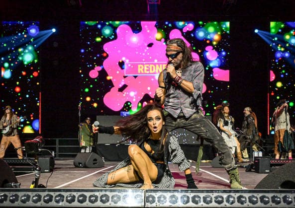 21.02.2026, xlakx, Entertainment, 90s Super Show v.l. Rednex - 90s Super Show in der Uber Arena Berlin. Berlin