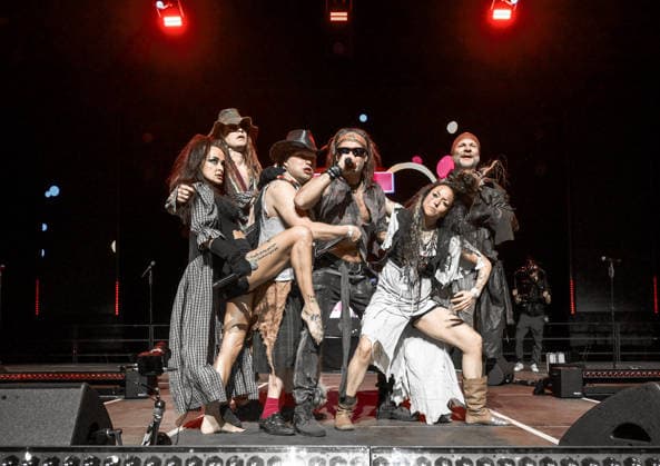 21.02.2026, xlakx, Entertainment, 90s Super Show v.l. Rednex - 90s Super Show in der Uber Arena Berlin. Berlin