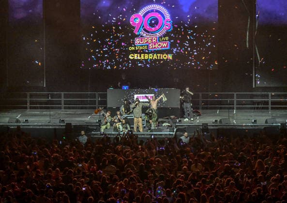 21.02.2026, xlakx, Entertainment, 90s Super Show v.l. Rednex - 90s Super Show in der Uber Arena Berlin. Berlin