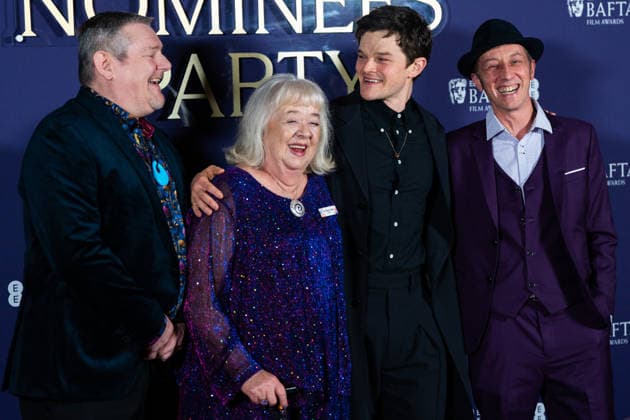 EE BAFTA Film Awards 2026 Nominees Party in London, UK - 21 Feb 2026 (L-R) John Davidson, Dottie Achenbach, Robert Aramayo and Murray Gladstone attend the Nominees Party for the EE BAFTA Film Awards 2026 at the National Portrait Gallery. London United Kingdom Copyright: xLounisxTiarx xSOPAxImagesx _DSC9891