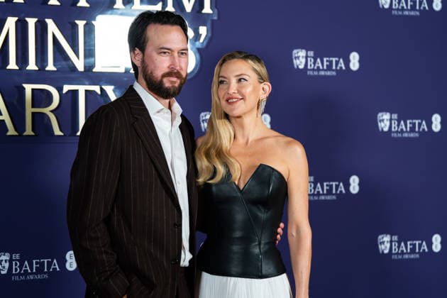 February 21, 2026, London, United Kingdom: Danny Fujikawa (L) and Kate Hudson (R) attend the Nominees Party for the EE BAFTA Film Awards 2026 at the National Portrait Gallery. London United Kingdom - ZUMAs197 20260221_aaa_s197_284 Copyright: xLounisxTiarx