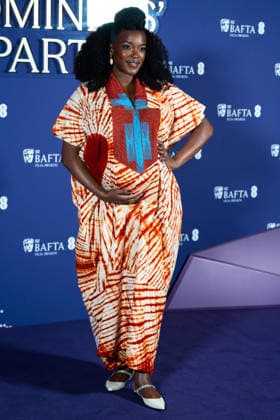 February 21, 2026, London, United Kingdom: Wunmi Mosaku attends the Nominees Party for the EE BAFTA Film Awards 2026 at the National Portrait Gallery. London United Kingdom  - ZUMAs197 20260221_aaa_s197_303 Copyright: xLounisxTiarx