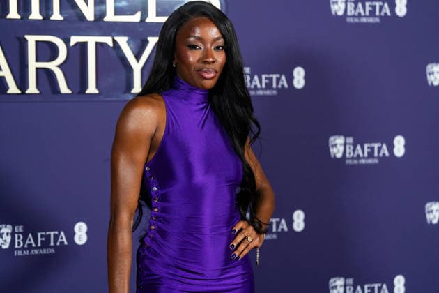 February 21, 2026, London, United Kingdom: AJ Odudu attends the Nominees Party for the EE BAFTA Film Awards 2026 at the National Portrait Gallery. London United Kingdom - ZUMAs197 20260221_aaa_s197_310 Copyright: xLounisxTiarx