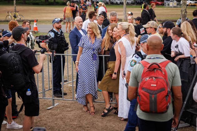 TROPFEST, Margot Robbie arrives ahead of the black carpet for Tropfest at Centennial Park in Sydney, Sunday, February 22, 2026. ( NO ARCHIVING SYDNEY NEW SOUTH WALES AUSTRALIA  Copyright: xNADIRxKINANIx 20260222145775020010