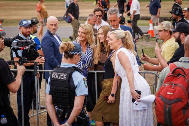 TROPFEST, Margot Robbie arrives ahead of the black carpet for Tropfest at Centennial Park in Sydney, Sunday, February 22, 2026. ( NO ARCHIVING SYDNEY NEW SOUTH WALES AUSTRALIA  Copyright: xNADIRxKINANIx 20260222148102508504