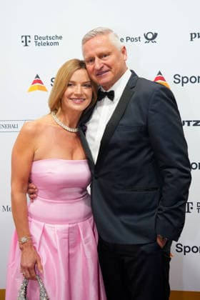 Anna Poschund Stefan Bloecher beim Ball des Sports am 21.02.2026 in Frankfurt Ball des Sports 2026 in Frankfurt a. Main