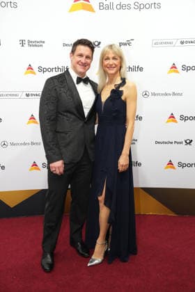 Matthias Steiner und Inge Steiner beim Ball des Sports am 21.02.2026 in Frankfurt Ball des Sports 2026 in Frankfurt a. Main