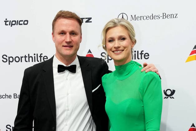 Britta Heidemann und ihr Bruder Gerrit Heidemann beim Ball des Sports am 21.02.2026 in Frankfurt Ball des Sports 2026 in Frankfurt a. Main