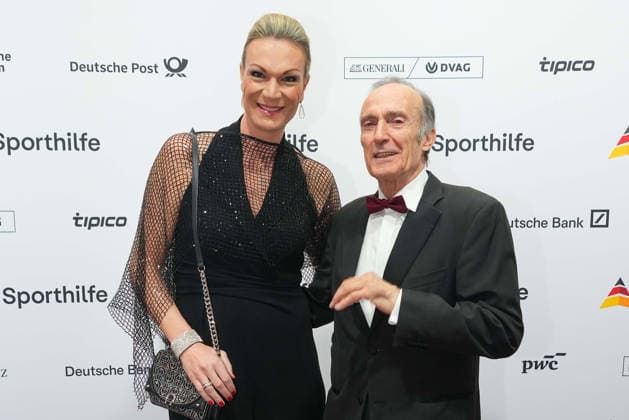 Maria Riesch und Eberhard Gienger beim Ball des Sports am 21.02.2026 in Frankfurt Ball des Sports 2026 in Frankfurt a. Main
