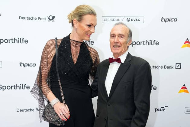 Maria Riesch und Eberhard Gienger beim Ball des Sports am 21.02.2026 in Frankfurt Ball des Sports 2026 in Frankfurt a. Main