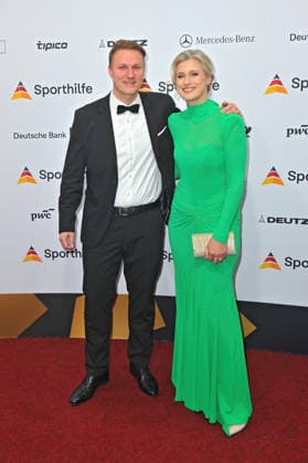 55. Ball des Sports . Britta Heidemann mit ihrem Bruder Gerrit Heidemann anläßlich des 55. Ball des Sports am 21.02.2026 in der Festhalle Frankfurt Main. 20260221MWI110127