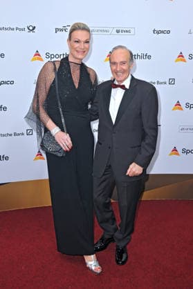 55. Ball des Sports . Eberhard Gienger und Maria Riesch anläßlich des 55. Ball des Sports am 21.02.2026 in der Festhalle Frankfurt Main. 20260221MWI110190