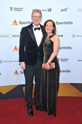 55. Ball des Sports . Christian Sewing und Marlo Köhler anläßlich des 55. Ball des Sports am 21.02.2026 in der Festhalle Frankfurt Main. 20260221MWI110197