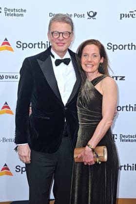 55. Ball des Sports . Christian Sewing und Marlo Köhler anläßlich des 55. Ball des Sports am 21.02.2026 in der Festhalle Frankfurt Main. 20260221MWI110204