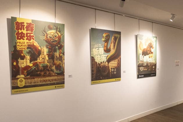 Exhibition of Chinese New Year animal posters by artist Bakea Exhibition of Chinese New Year animal posters by artist Bakea, in the exhibition hall of the Municipal Board of the District of Usera, on February 22, 2026, in Madrid Spain Juan Carlos Paz is the artist behind the posters of the City of Madrid for the Chinese New Year Under the artistic name of Bakea , this illustrator has been since 2016 imagining the animals of the Chinese horoscope in emblematic places of the capital 22 FEBRUARY 2026 EXHIBITION Madrid Madrid Madrid Spain.  Copyright: xRicardoxRubiox 7313197